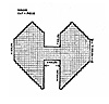 Pattern for plastic canvas angel pattern wings.