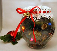 Free Christmas Project Pattern - Festive Potpourri Display