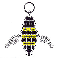Beaded Bumble Bee Key Chains