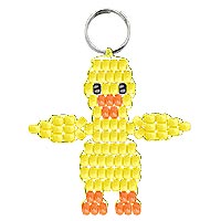 Beaded Duck Key Chains - Pony Bead Duck Keychain Pattern Free - Beaded Duck for Jeep