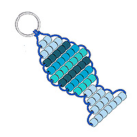 Beaded Fish Key Chains