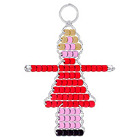 Beaded Girl Key Chains