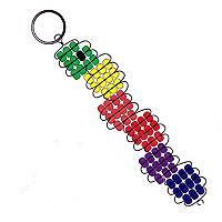 Beaded Inchworm Key Chains