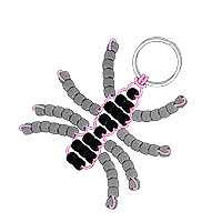 Beaded Spider Key Chains