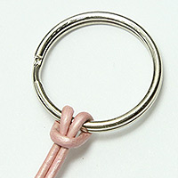 Connect your cord to your keyring with a Lark's Head knot.