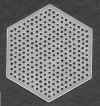 Plastic Canvas Hexagon - 7 count plastic canvas hexagon shape for craft projects