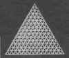 Plastic Canvas Triangle - Mesh Plastic Canvas - Triangle shaped plastic canvas for crafts and needle art.