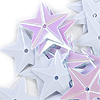 Star Sequins - Star Shaped Sequin - White Iris - Star Shaped Sequins -
