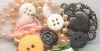 Bow-Peach Buttons - Fancy buttons - Dress Up Buttons