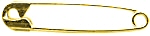Safety Pins - Goldtone - Safety Pins -