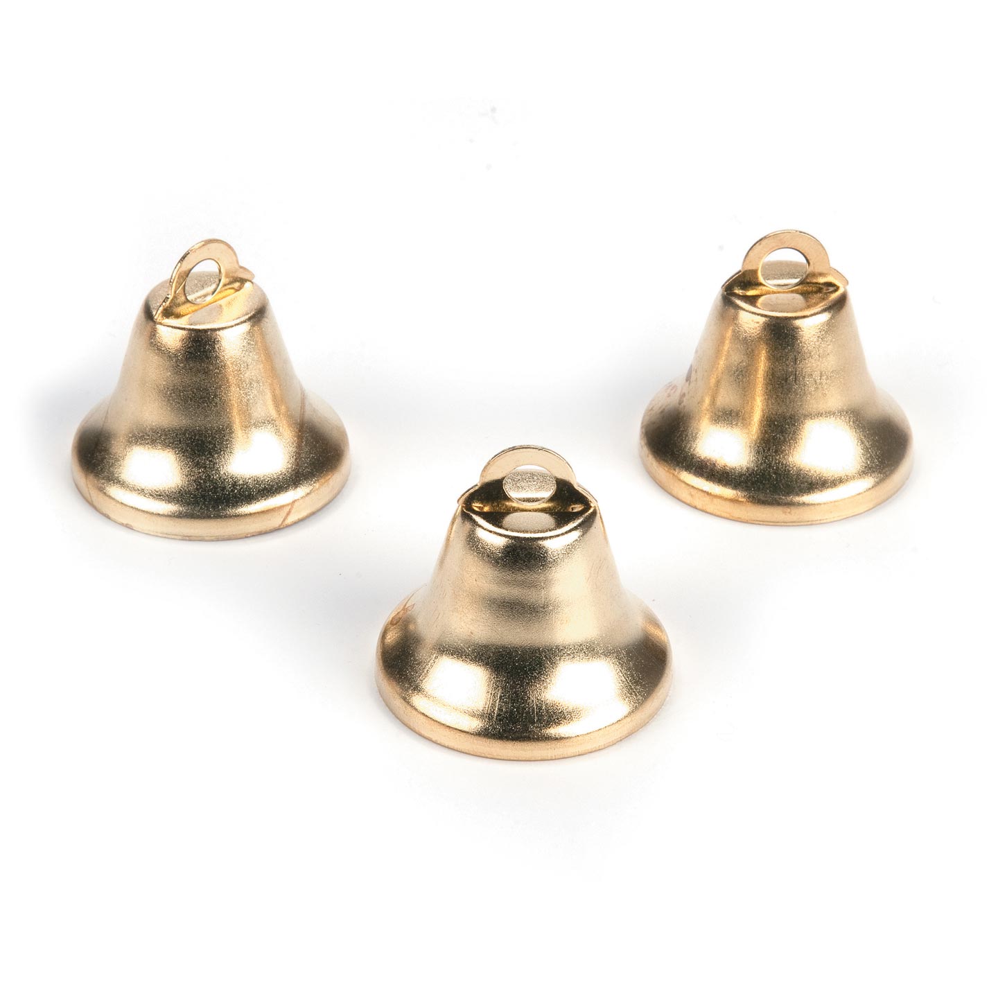 20 Pieces Bells for Crafts Small Bell Bells Metal Cow Gold
