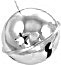 Large Jingle Bells w/Hanger - Craft Bells - Silver - Large Jingle Bells - Silver Jingle Bells - Craft Jingle Bells - Craft Bells