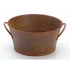 Rusted Planter Tub - Miniature Wash Tub - Rusty Tub - Rusty Bucket - Rusty Metal Tub - Planter Tub