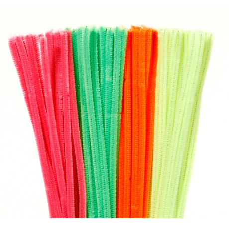 The Crafts Outlet Chenille Stems, Pipe Cleaner, 12-Inch 30-cm, 10-pc, Mixed Pack