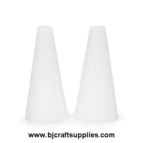 Floracraft Styrofoam Cone, White