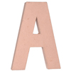 Paper Mache Letter - A - Natural - Paper Mache Crafts - Paper Mache Alphabet