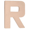 Paper Mache Letter - R - Natural - Paper Mache Crafts - Paper Mache Alphabet