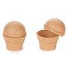 Cupcake Paper Mache Boxes - Unpainted - Paper Boxes - Paper Mache Boxes