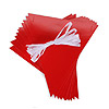 Pennants with Ribbon - Red - Holiday Banner