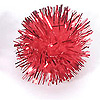 Craft Glitter Tinsel PomPoms - Red - Sparkle Pom Poms - Glitter Pom Poms - Sparkly Pom Poms