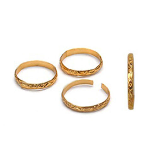 Bastex 15 Piece Gold Metal Hoop Craft Rings. Bulk Ring Sizes That Include, 2, 3, 4, 5 and 6 inch Diameter and. Perfect for