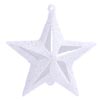 White Iridescent Glittered Star Ornaments - White - Christmas Star Ornaments - Tree Ornaments