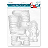 Durafoam Santa & Boots - White - Durafoam  - Christmas Decorations - Christmas Ornaments