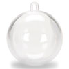 100mm Clear Plastic Ornaments - Clear Fillable Ornaments - Clear Fillable Christmas Ornaments - Clear - Clear Plastic Christmas Ornaments - Clear Plastic Ball Ornaments - Clear Plastic Ornaments To Fill - Fillable Ornament Balls