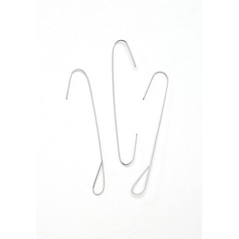 Clear Acrylic with Gold Wire Ornament Hooks