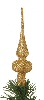 Finial Tree Topper - Gold Glitter - Tree Toppers - Christmas Tree Top