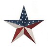 Americana Tin Star - Red, White And Blue - 4th of July