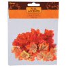 Silk Screen Maple Leaves - Orange Mix - Greenery - 