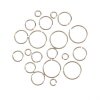 Jump Rings - 20-gauge - Rhodium - Assorted Sizes - Rhodium - Jump Rings - Rhodium