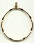 Notched Earring Hoops - Gold - 