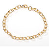 Oval Link Bracelet Chain - Gold - Bracelets