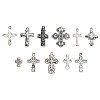 Cross Charms - Silvertone - Assorted Silver Cross Charms
