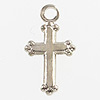 Cross Charm - Silver - Cross Charms - 