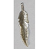 Metal Feather Charms - Silver - Feather Beads - Jewelry Charms