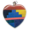 Heart Charm - Multi-colored - Jewelry Findings