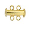 Slide Clasp - Gold - Jewelry Findings -- Slide Clasps - 2-Strand