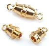 Brass Barrel Clasp Plated - Gold Plated - Barrel Clasp