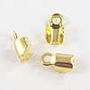 Necklace Cord End Connector - Goldtone - Necklace Cord End Crimp - 