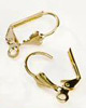 Lever Back Earrings - Gold - 