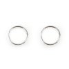 Hoop Earrings - Sterling Silver Plated - Jewelry Findings
