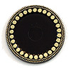 Round Pendant Backing - Gold Rim - Jewelry Backing