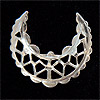 Brass Crescent - Silvertone -