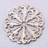 Aluminum Flat Round Filigree - Silver - Jewelry Making Supplies - Jewelry Making Supplies - 