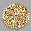 Aluminum Flat Round Filigree - Gold - Flat Filigree -- Round -- Gold - 