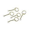 Steel Key Chain - Brass Plated - Brass Plated Steel Key Chain