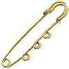 Kilt Pins - Goldtone - Kiltie Pin - Jewelry Pin